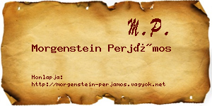 Morgenstein Perjámos névjegykártya